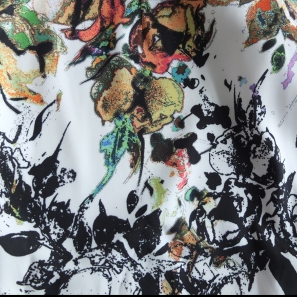 Abstract Print Soft Mini Dress - Picture 4 of 8